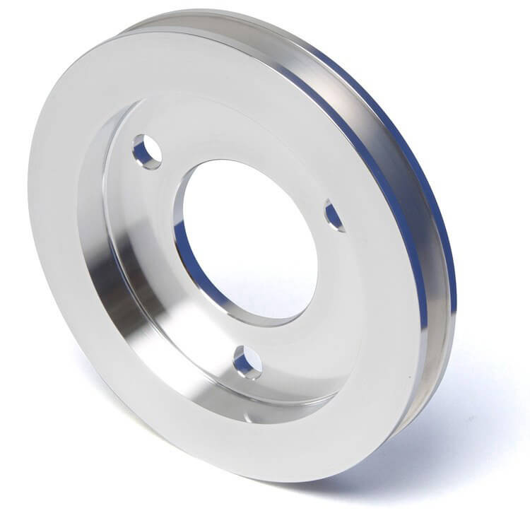 Trans-Dapt 9482 Aluminum Water Pump Pulley | 6.6 Inch Single Groove Performance Pulley