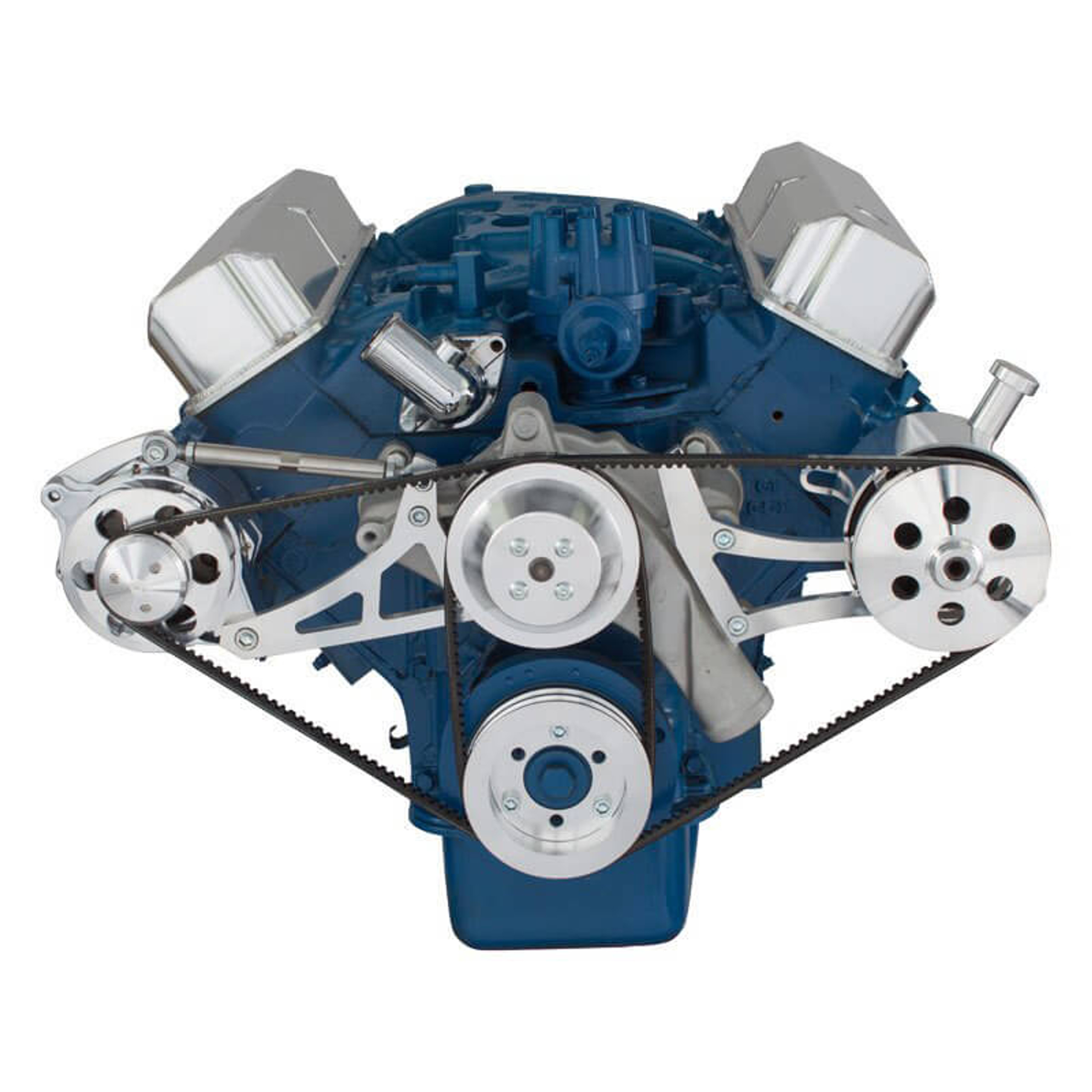 Ford 390 FE Engine VBelt Pulley System Ford PS Pump