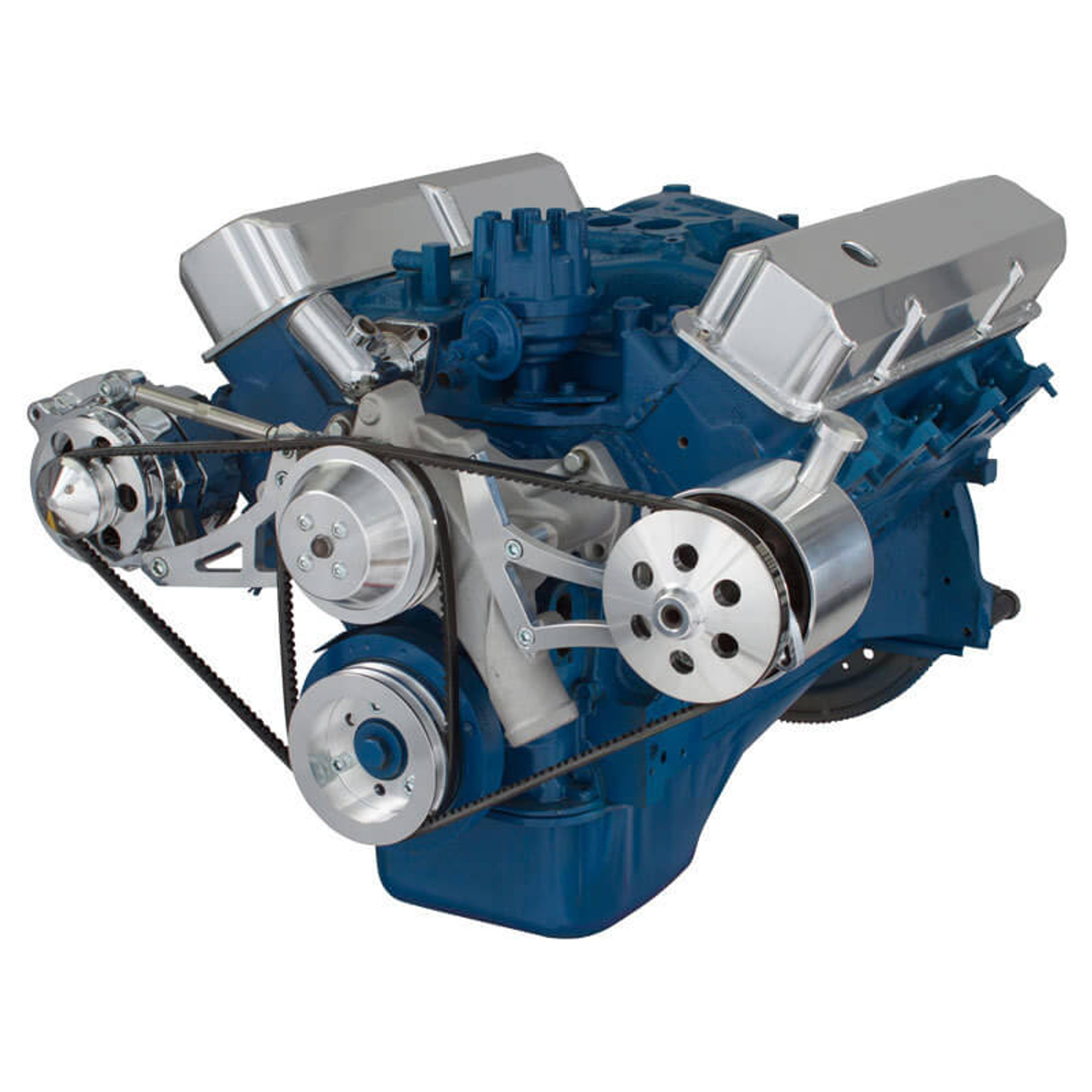 Ford 390 FE Engine V-Belt Pulley System - Ford PS Pump