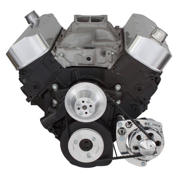 Chevy Big Block V-Belt System - Low Mount Alternator