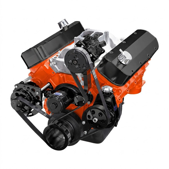 Black Chevy Big Block Serpentine Conversion Kit, Right