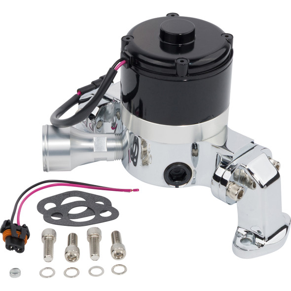 Chevy Small Block Electric Water Pump - 35 GPM, Chrome