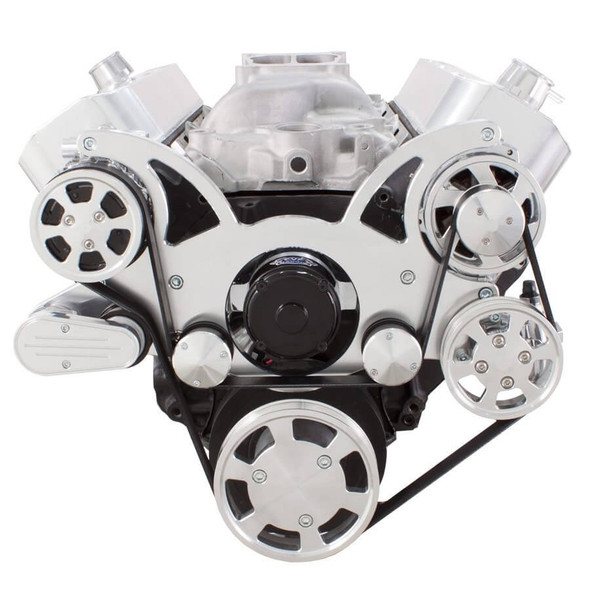 Serpentine System for Big Block Chevy - AC, Power Steering & Alternator with Electric Water Pump