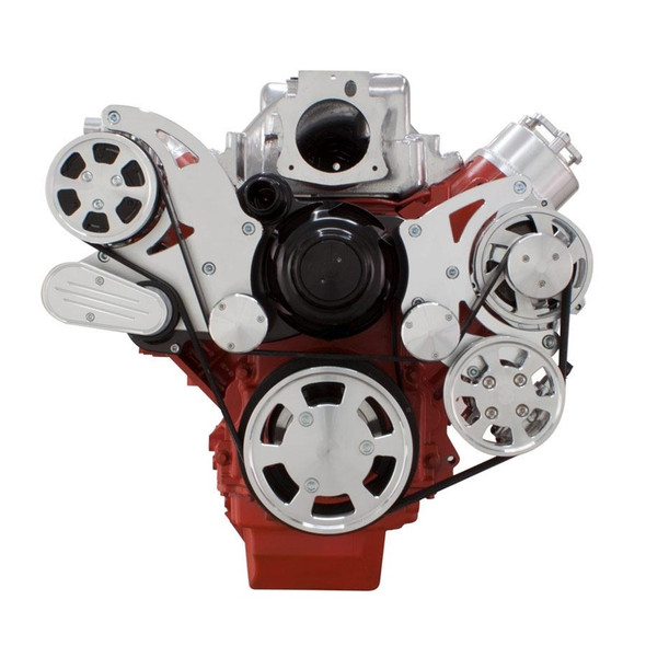 Chevy LS Engine Serpentine Kit - AC, Alternator & Power Steering with Electric Water Pump