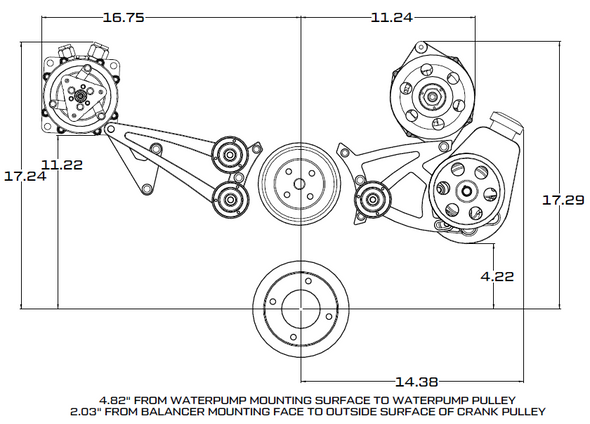 Pontiac Serpentine Conversion Dimensions