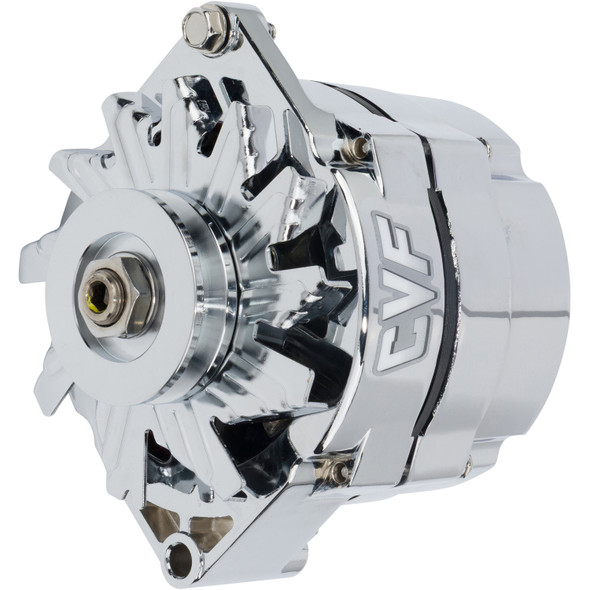 GM 1 Wire Alternator, 140 Amp, Chrome Plated