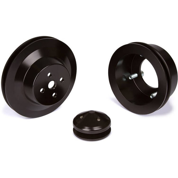 Stealth Black Ford Small Block Pulley Kit