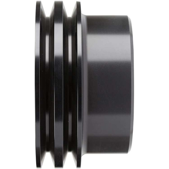 Stealth Black Big Block Chevy Crankshaft Pulley 2 Groove