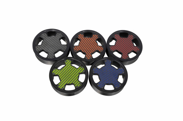 Carbon Fiber Color Examples, Black Pulleys