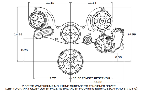 Chevy LS Mid Mount Dimensions