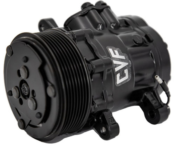 Peanut Style AC Compressor, Black, 8 Rib Clutch