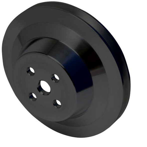 Stealth Black Big Block Chrysler Water Pump Pulley 1 Groove