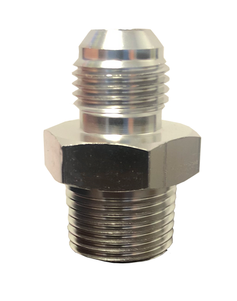 -6AN to 3/8 NPT Adapter Fitting Chrome