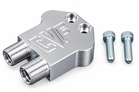 Clear Air Compressor Manifold AC Line Fitting 90-Degree Adapter Block