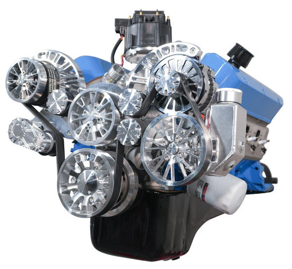 Ford 351 Cleveland Reaper Serpentine System, Right, AC