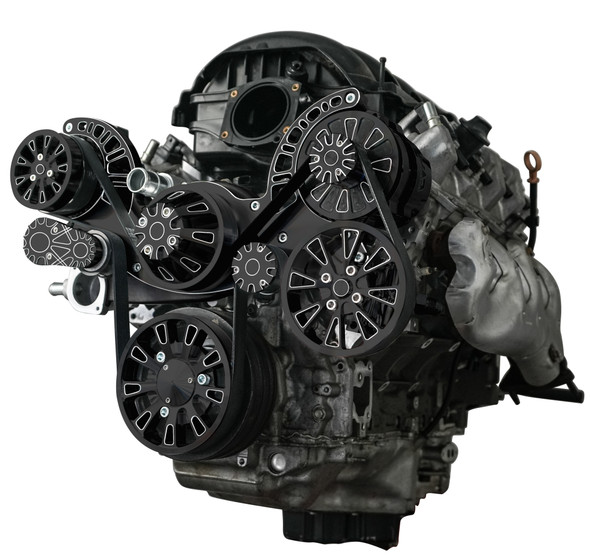 Black Diamond Chevy LT1 Gen V Reaper Serpentine System, Right, AC