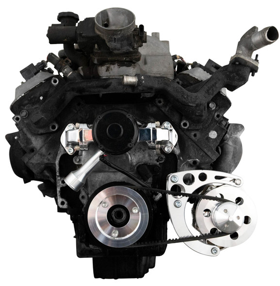 Chevy 8100 L18 V-Belt System - Alternator Only - EWP, Front