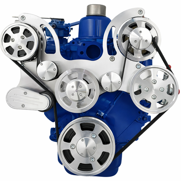 FORD STRAIGHT SIX WRAPTOR SERPENTINE SYSTEM, FRONT,  CLEAN