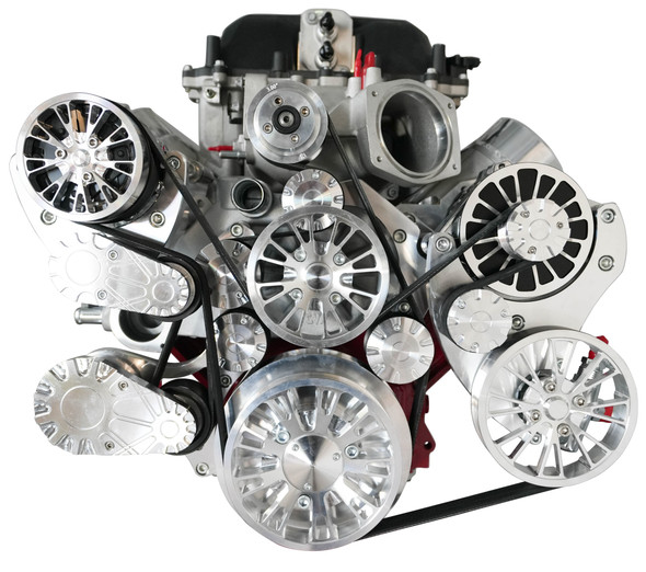 Chevy LS Magnuson Magnum TVS2650 Supercharged Reaper Serpentine System - C3 Clear Coat