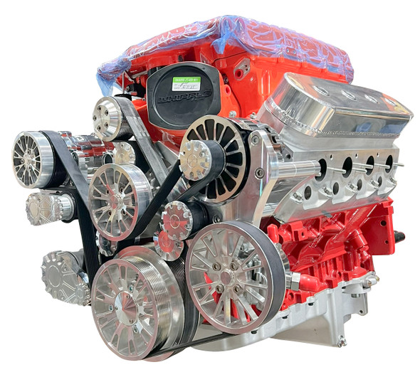 Chevy LS Whipple® 3.0L Inverted Supercharged Reaper Serpentine System - Polished