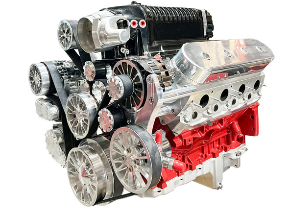 Chevy LS Whipple® WK-1810 2.9L Supercharged Reaper Serpentine System - Polished, Right Chevy LS Whipple® WK-1810 2.9L Supercharged Reaper Serpentine System - Polished, Right