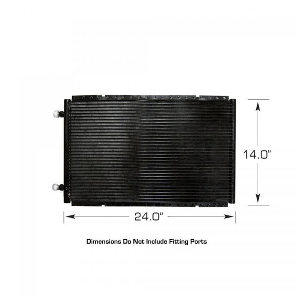 Horizontal SuperFlow Condenser with brackets 14 IN. tall x 24 IN. wide x .83 IN. thick
 Horizontal SuperFlow Condenser with brackets 14 IN. tall x 24 IN. wide x .83 IN. thick
