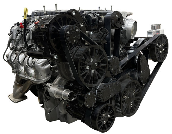Chevy LT4 Supercharged Reaper Serpentine System - Stealth Black