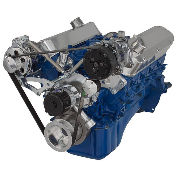 Ford 289-302-351W Serpentine Conversion Kit - Alternator & A/C - Electric Water Pump