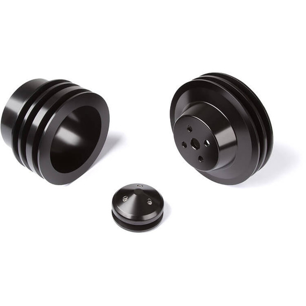 Stealth Black Ford Small Block Pulley Kit