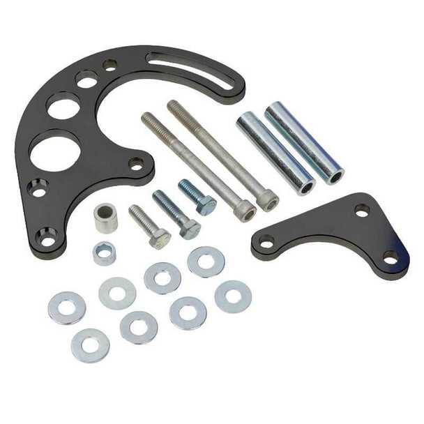 Stealth Black Chevy Small Block Power Steering Bracket