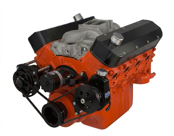 Stealth Black Chevy Big Block V-belt System - Power Steering, EWP, Right