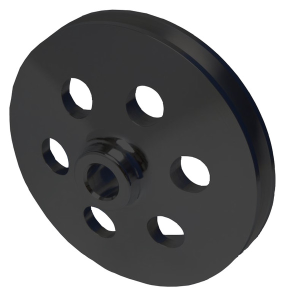 Black Small Block Ford Power Steering Pulley 351W