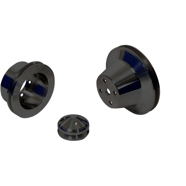 Stealth Black Small Block Chrysler Pulley Kit