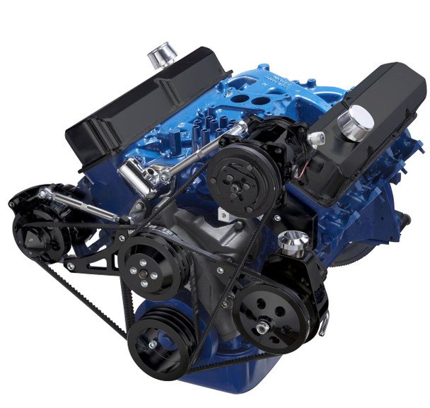 Ford 390 V-Belt System, Right, Black