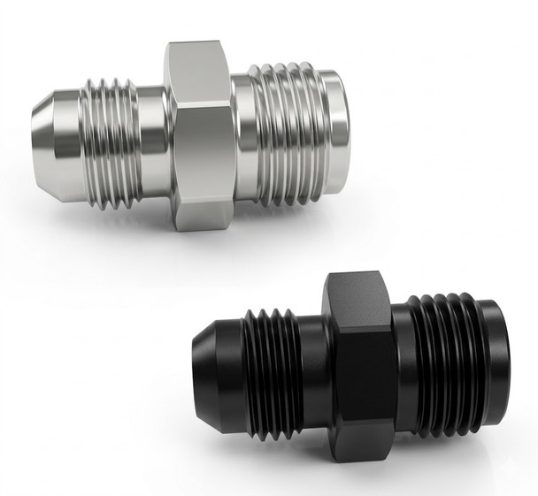 6AN to 11/16-18 Inverted Flare Adapter Fitting