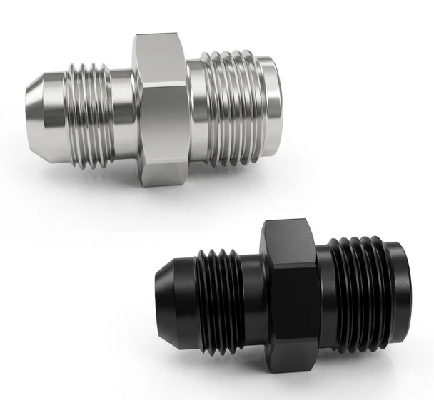 6AN to 5/8-18 Inverted Flare Adapter Fitting 