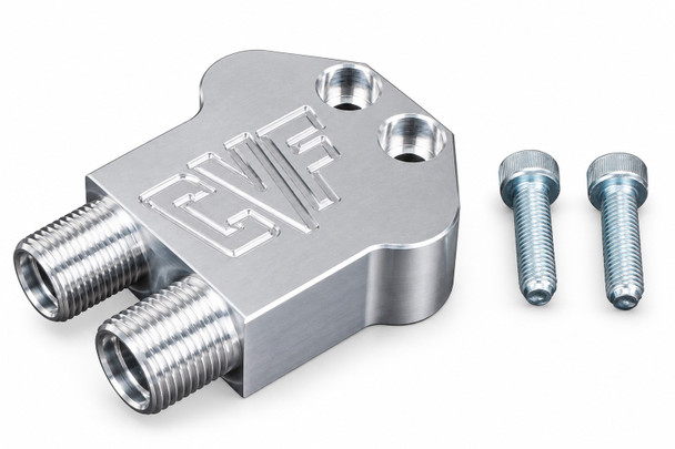 Clear Air Compressor Manifold AC Line Fitting 90-Degree Adapter Block