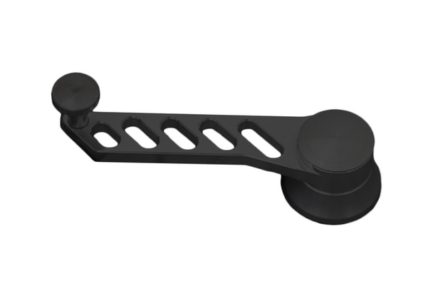 Stealth Black Universal Window Crank - Slotted Design (Pair)