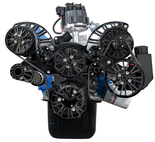 Small Block Ford Reaper Serpentine - Black Diamond