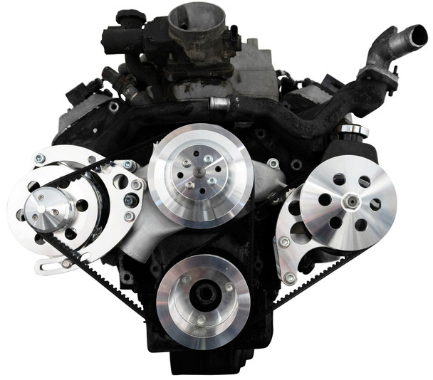 Chevy 8100 L18 V-Belt System - PS & ALT - LWP, Front