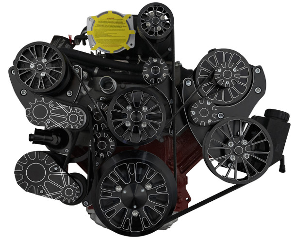 Black Diamond LS Harrop Compatible Supercharger System - TVS2300 or TVS2650 - FRONT VIEW