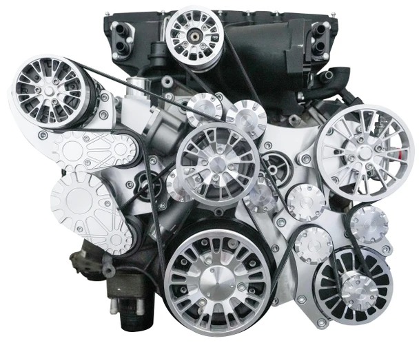 Dodge Hemi 5.7L & 6.1L Magnuson Magnum TVS 2650 Supercharged Reaper Serpentine System, Front