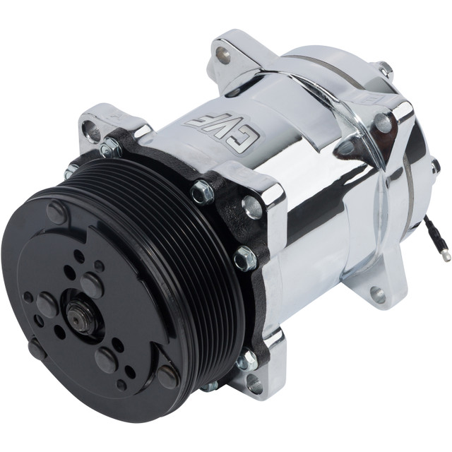 Sanden Style AC Compressor, R134A, V-Belt Pulley | CVF Racing