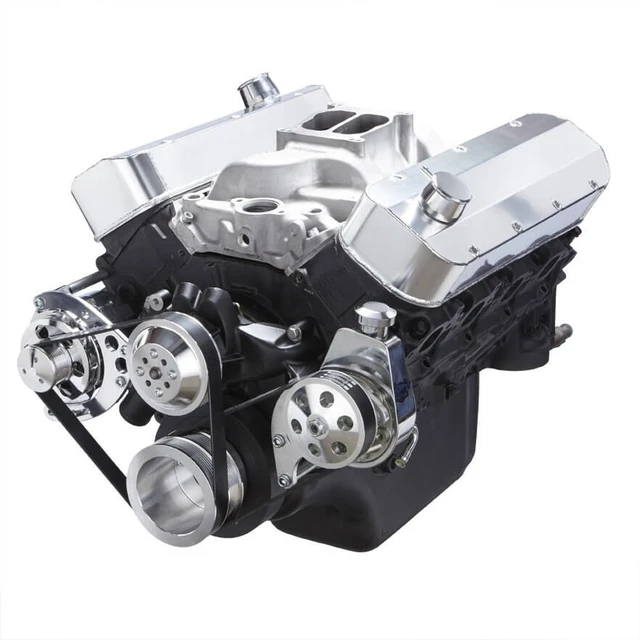 Satin Aluminum High Volume Short Water Pump for Chevy BBC 396 427 454 1955-1968