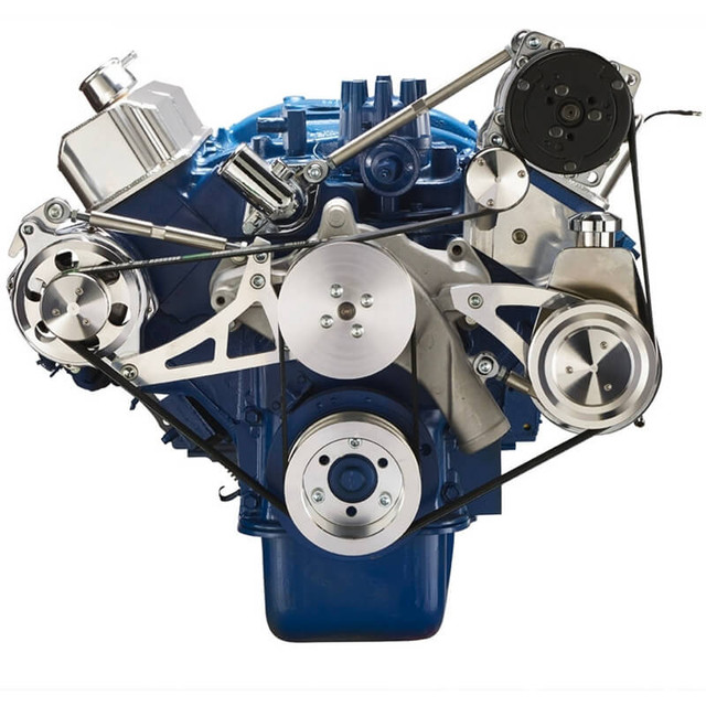 Ford 390 FE Serpentine Kit: Alternator, Power Steering & AC