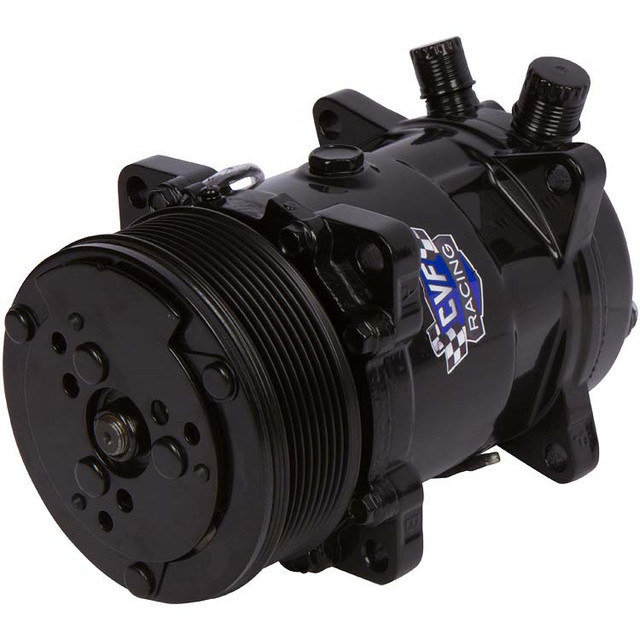 Sanden Style AC Compressor, R134A, 8 Rib Pulley | CVF Racing