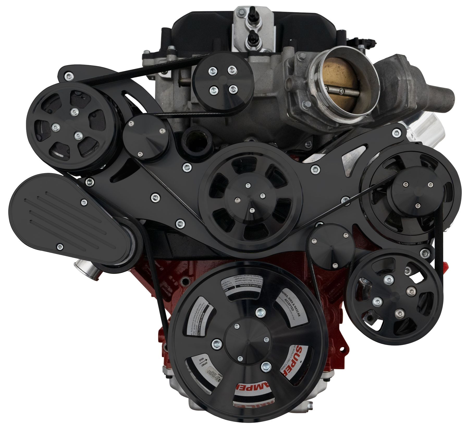 CVF Racing Stealth Black Wraptor serpentine system