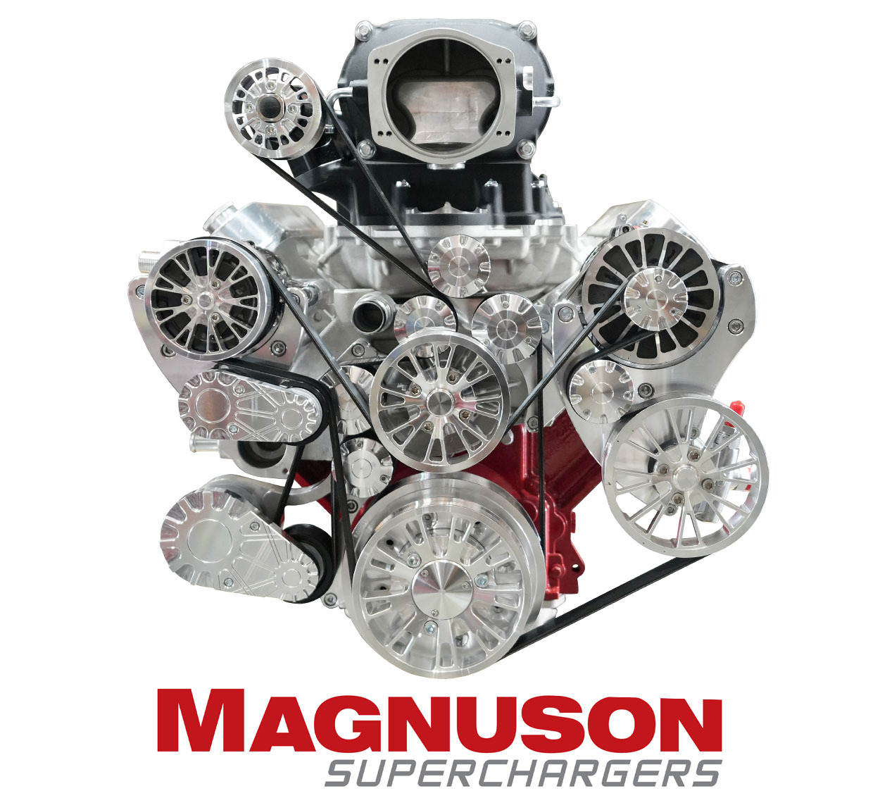 Chevy LS Wraptor Serpentine Supercharger kit for Edelbrock