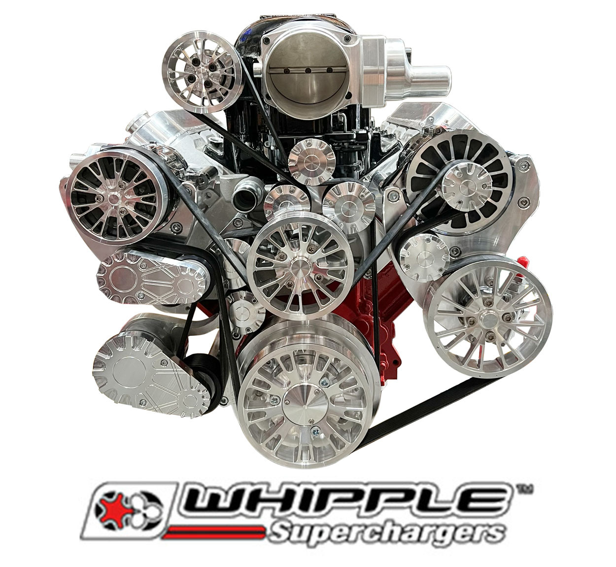 Chevy LS Supercharged Serpentine System for Whipple Superchargers