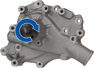 SBF water pump rotation identification